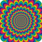 crazy trippy android application logo